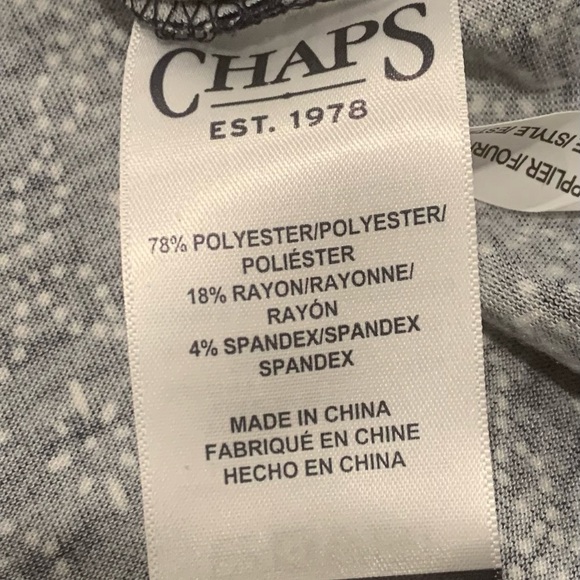 Ralph Lauren Chaps, size large, tie strings at the top blue and white - Picture 3 of 11